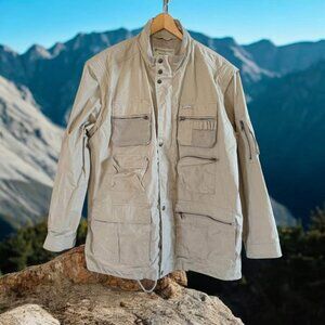 Men’s Khaki Weekender Sportswear Travel Convertible‎ Jacket-Correspondent-Size L